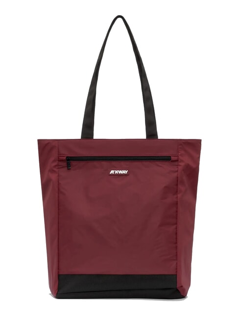 KWAY ELLIANT Borsa shopping con tasca red syrah - Borse Donna