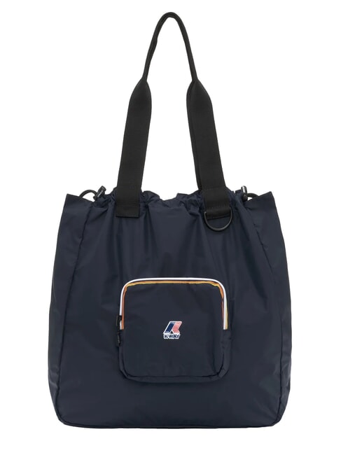 KWAY LE VRAI 4.0 VICTORINE Borsa shopping a spalla ripiegabile blue depth - Borse Donna