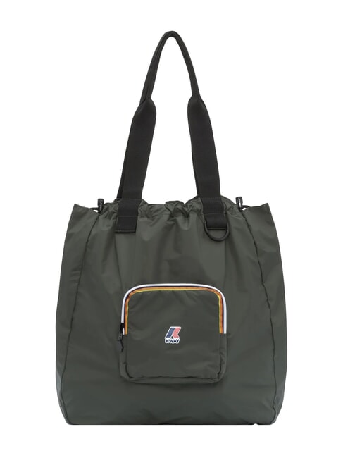 KWAY LE VRAI 4.0 VICTORINE Borsa shopping a spalla ripiegabile green blackish - Borse Donna