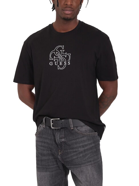 GUESS BASIC T-Shirt in cotone jetbla - T-shirt Uomo