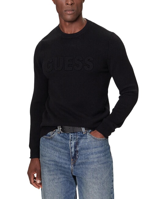 GUESS 3D LOGO Maglione girocollo jetbla - Maglie Uomo