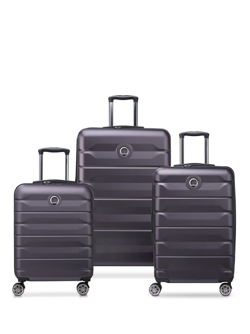 DELSEY AIR ARMOUR Set 3 trolley: cabin, medio e grande espandibili purple - Set Trolley