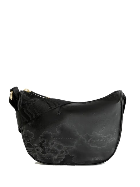 ALVIERO MARTINI PRIMA CLASSE GEO SOFT BLACK Borsa a tracolla mezzaluna piccola Nero - Borse Donna