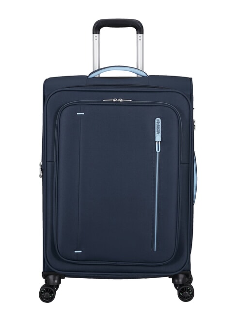 AMERICAN TOURISTER CLOUDRIDER Trolley Espandibile Grande sky navy - Trolley Semirigidi