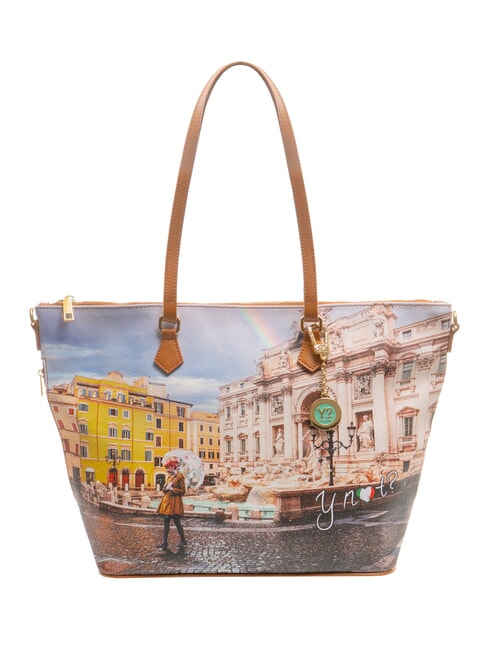 YNOT YESBAG  Borsa shopping media rainbow rome - Borse Donna