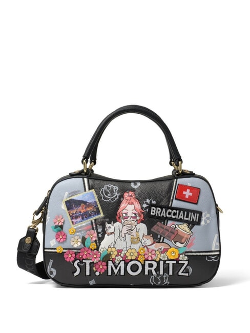 BRACCIALINI CARTOLINE Borsa a bauletto con tracolla multi - Borse Donna