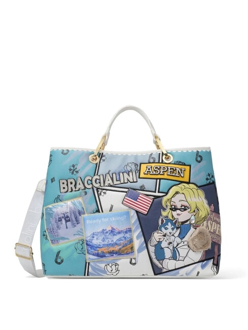 BRACCIALINI CARTOLINE Borsa a mano con tracolla multi - Borse Donna