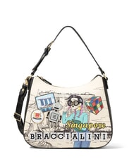 BRACCIALINI CARTOLINE SINGAPORE Borsa hobo con tracolla - Borse Donna