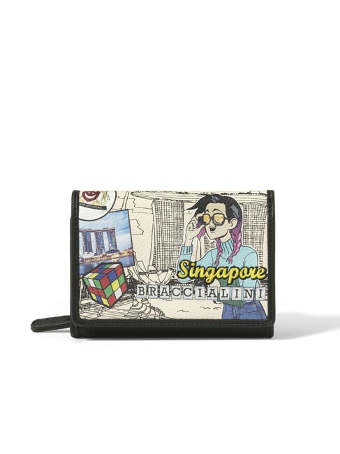 BRACCIALINI CARTOLINE SINGAPORE Portafoglio medio multi - Portafogli Donna
