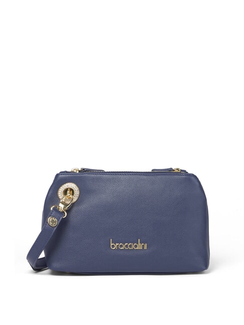 BRACCIALINI NORA Borsa piccola in pelle a tracolla blu - Borse Donna