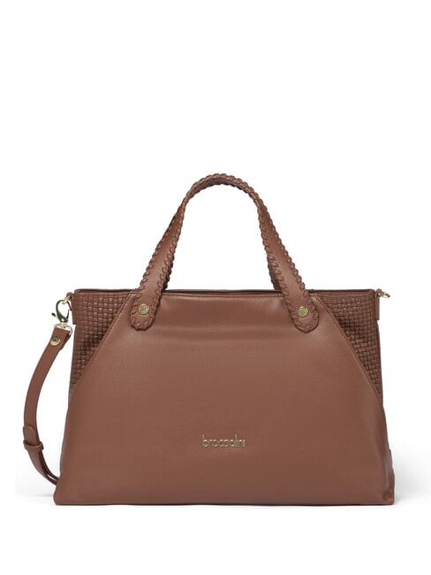 BRACCIALINI NAOMI Borsa a mano in pelle con tracolla marrone - Borse Donna