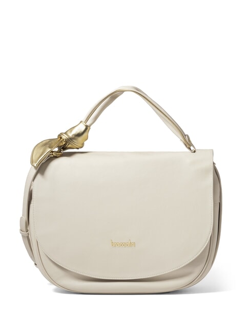 BRACCIALINI GRETA Borsa in pelle con tracolla beige - Borse Donna