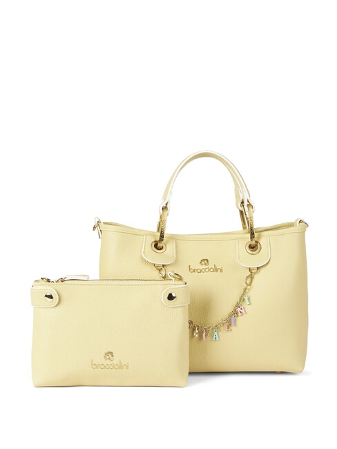 BRACCIALINI BETH Borsa media con pouch estraibile giallo - Borse Donna