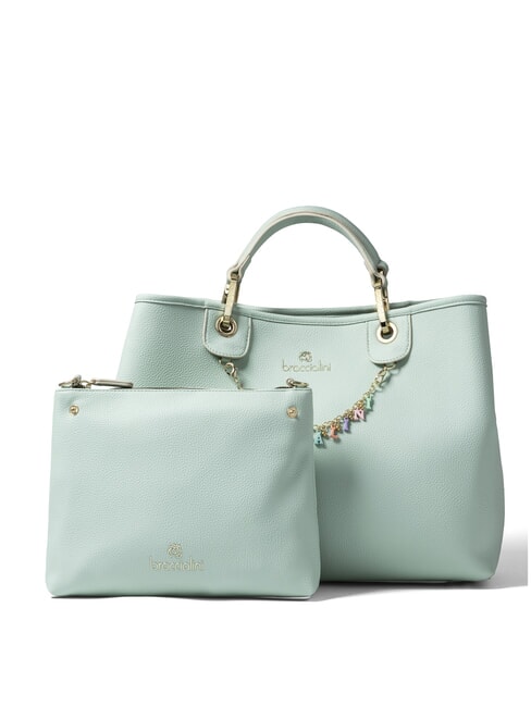 BRACCIALINI BETH Borsa a mano con pouch estraibile celeste - Borse Donna