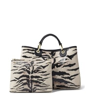 BRACCIALINI BETH PRINT Borsa grande a mano con pochette tiger - Borse Donna - 1