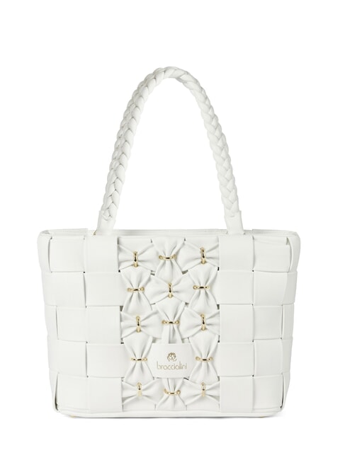 BRACCIALINI ICONS Borsa shopping a spalla bianco - Borse Donna
