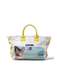 BRACCIALINI SUMMER Borsa mare in canvas, con stampa - Borse Donna