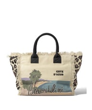 BRACCIALINI SUMMER Borsa mare in canvas, con stampa - Borse Donna