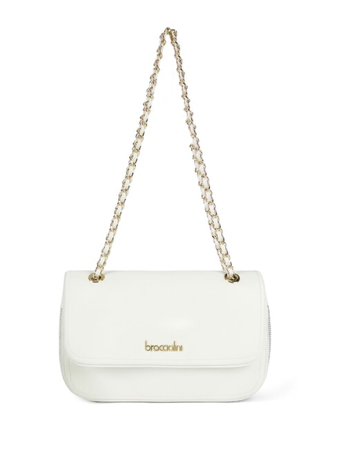 BRACCIALINI KIM Borsa convertible con maglia metallica bianco - Borse Donna