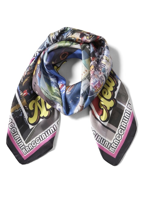 BRACCIALINI FOULARD CARTOLINE stampa New York multi - Sciarpe