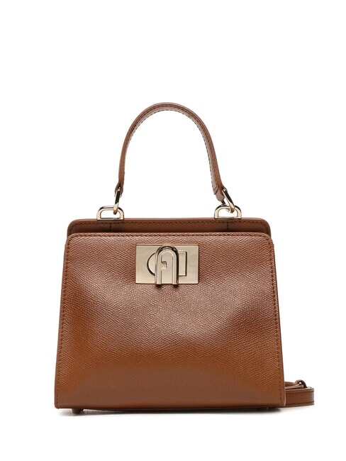 FURLA 1927 Borsa mini in pelle stampa ares cognac - Borse Donna