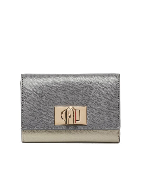 FURLA 1927 Portafoglio compact in pelle ares soil+marmo c+perla e int. - Portafogli Donna