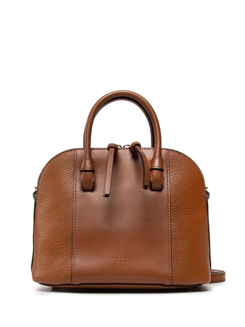 FURLA MIASTELLA Borsa a mano piccola in pelle cognac - Borse Donna