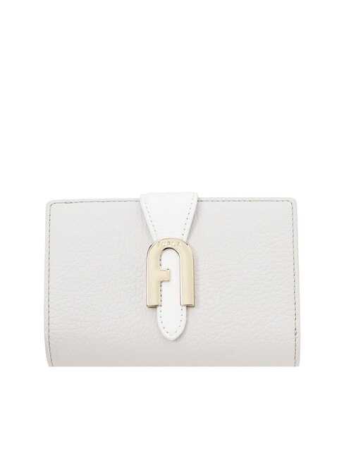 FURLA SOFIA GRAINY Portafoglio medio in pelle di vitello perla e+marmo c+talco h - Portafogli Donna