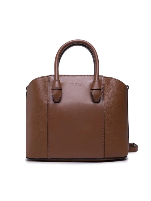 FURLA MIASTELLA Borsa tote stampa Roma cognac - Borse Donna
