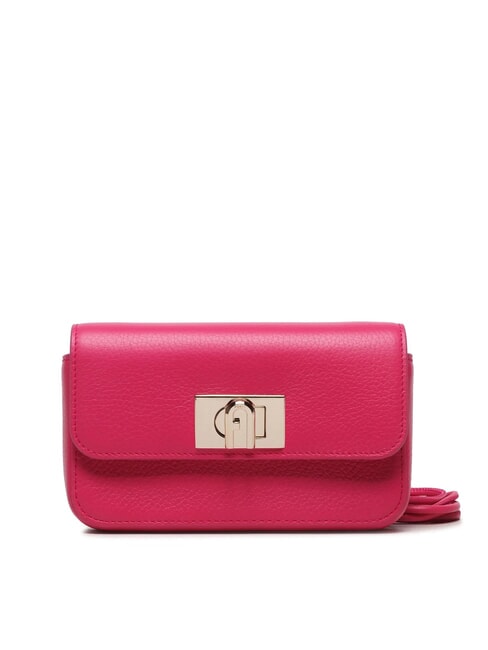 FURLA 1927 Borsa mini a tracolla in pelle pop pink - Borse Donna