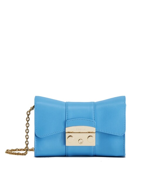 FURLA METROPOLIS Borsa a tracolla in pelle cerulean - Borse Donna