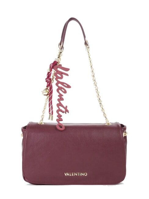 MARIO VALENTINO WINTER RE Borsa a spalla convertible con charms bordeaux - Borse Donna