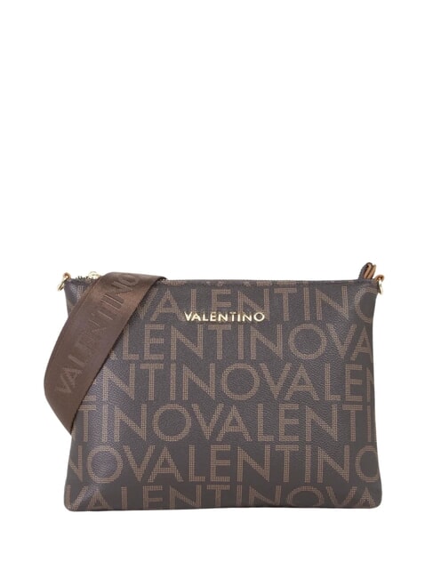 MARIO VALENTINO REGINA RE Borsa a tracolla stampa logo all over moro/naturale - Borse Donna
