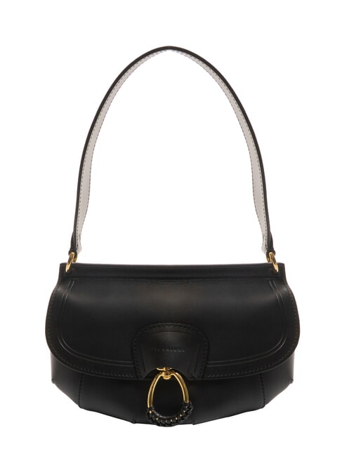 THE BRIDGE ERICA Borsa a spalla in pelle Nero Oro - Borse Donna
