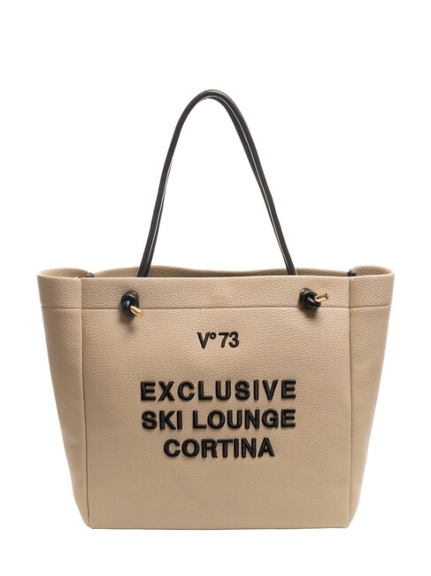 V73 CORTINA Borsa shopping a spalla ecru - Borse Donna