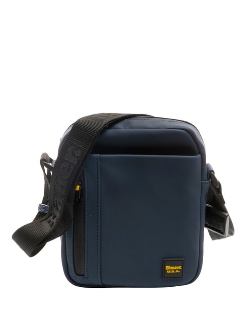 BLAUER RUBBER Borsello piccolo gommato BLU NAVY - Tracolle Uomo