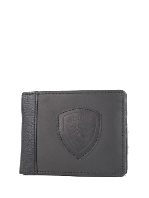 BLAUER MUST Portafoglio Uomo in pelle NERO - Portafogli Uomo