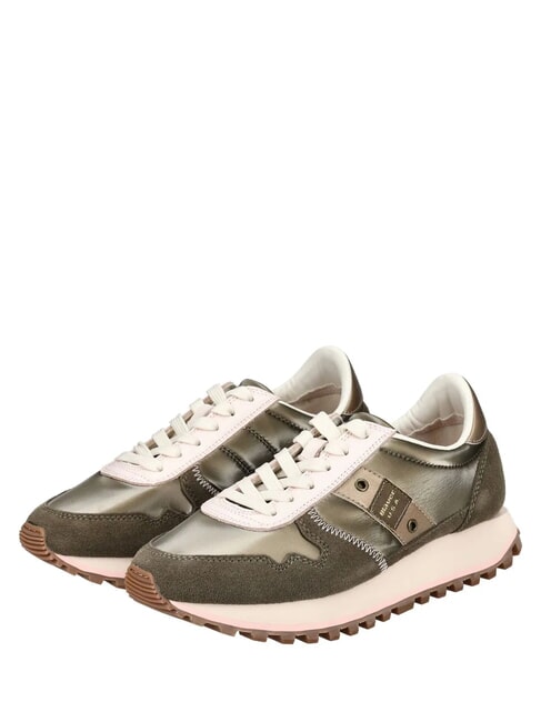 BLAUER MILLEN Sneakers misto pelle taupe - Scarpe Donna