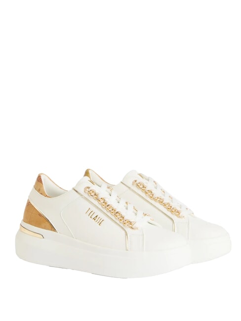 ALVIERO MARTINI PRIMA CLASSE GEO Sneakers platform con catene oro bianco - Scarpe Donna