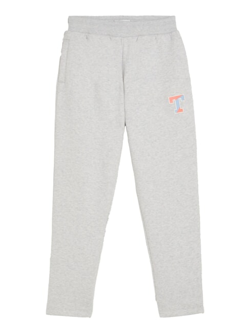 TOMMY HILFIGER TH KIDS Pantaloni tuta con logo new light grey heather - Tute bambini