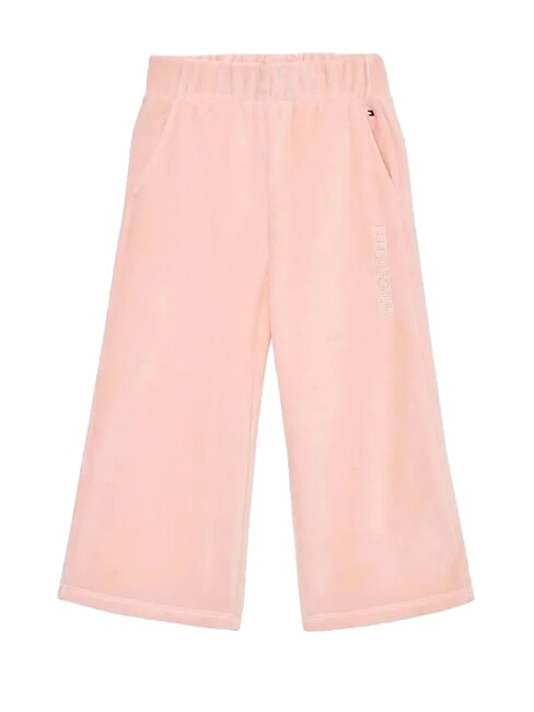 TOMMY HILFIGER TH KIDS Pantaloni ampi in ciniglia pink crystal - Pantaloni bambini