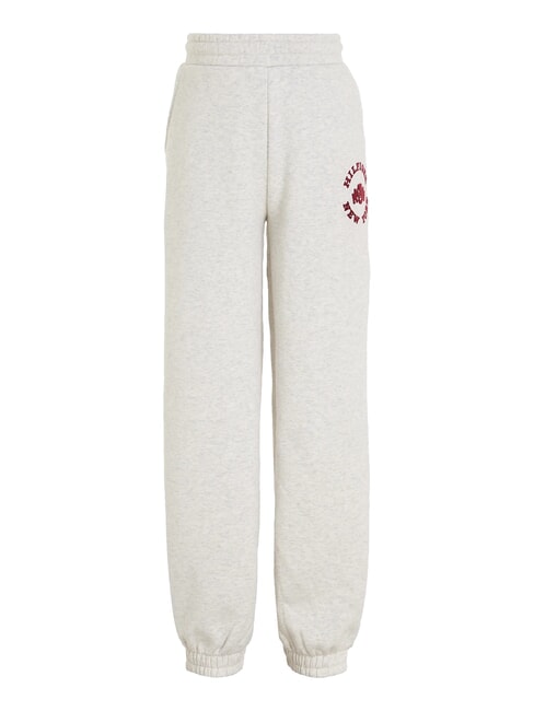 TOMMY HILFIGER TH KIDS Pantaloni tuta con stemma new light grey heather - Tute bambini