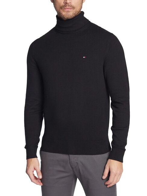 TOMMY HILFIGER TH  Maglione dolcevita black - Maglie Uomo