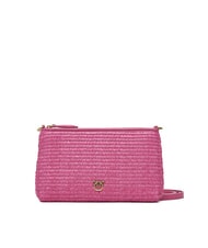 PINKO FLAT Pochette in rafia con tracolla - Borse Donna