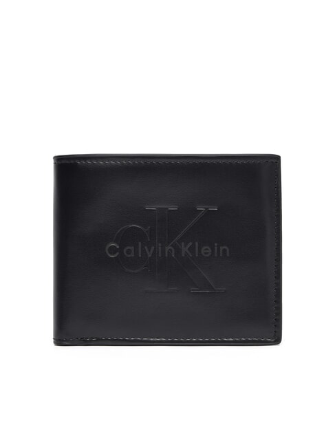 CALVIN KLEIN BOLD LOGO Portafoglio in pelle con portamonete na black - Portafogli Uomo
