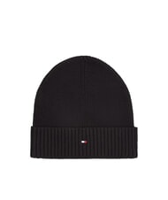 TOMMY HILFIGER TH FLAG Cappello beanie in cotone con risvolto - Cappelli