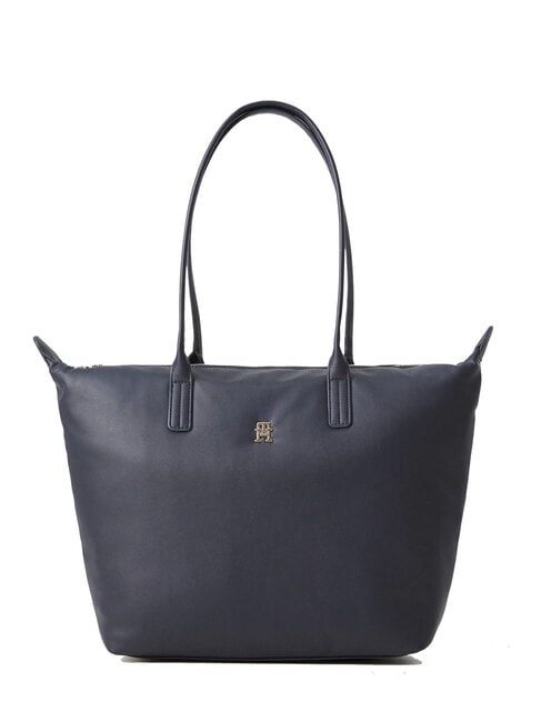 TOMMY HILFIGER POPETTE SOFT Borsa shopping a spalla space blue / black - Borse Donna