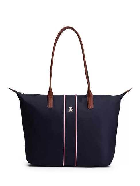 TOMMY HILFIGER POPETTE Borsa shopping a spalla space blue corp - Borse Donna
