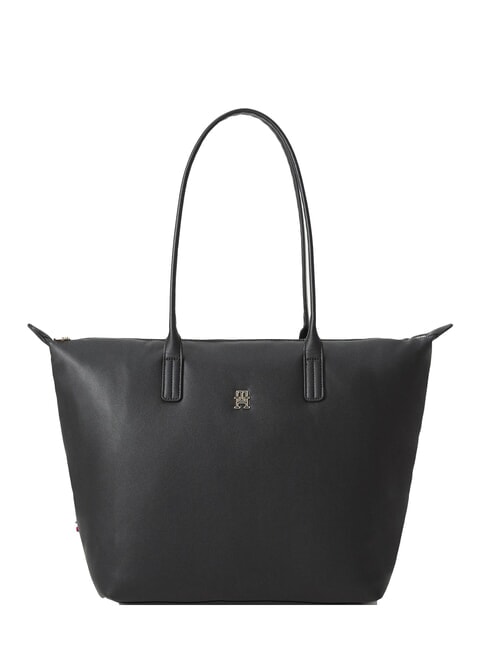 TOMMY HILFIGER POPETTE SOFT Borsa shopping a spalla black - Borse Donna