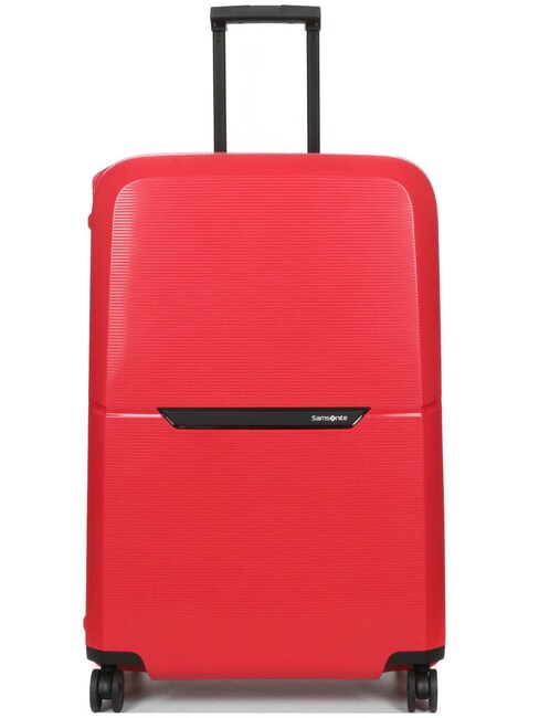 SAMSONITE MAGNUM ECO Trolley misura grande hibiscus red - Trolley Rigidi